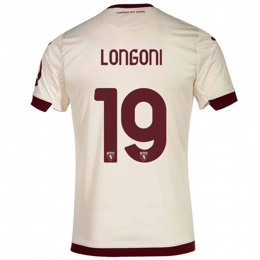 Dames Marco Longoni #19 Champagne Uitshirt Uittenue 2023/24 T-Shirt België