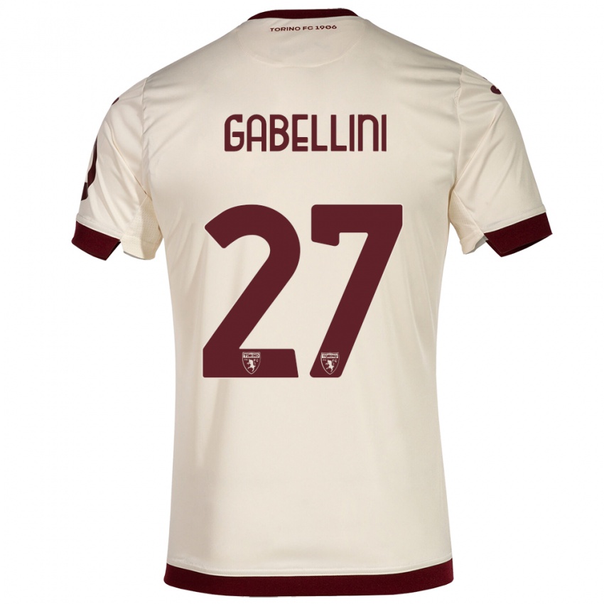 Damen Tommaso Gabellini #27 Sekt Auswärtstrikot Trikot 2023/24 T-Shirt Belgien