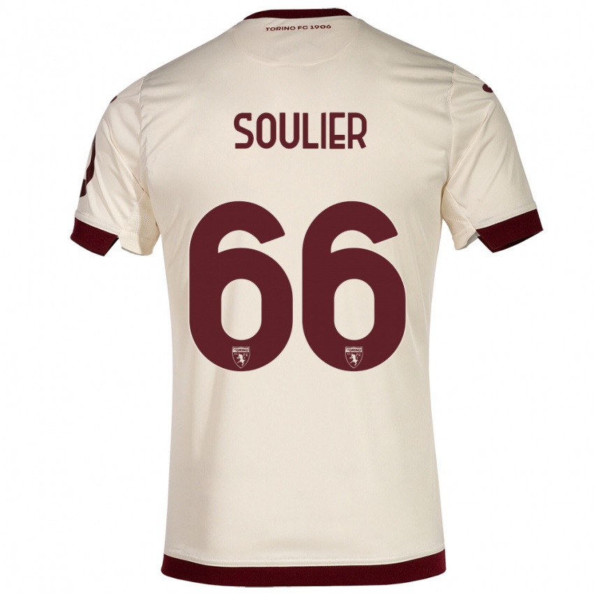 Damen Evan Soulier #66 Sekt Auswärtstrikot Trikot 2023/24 T-Shirt Belgien