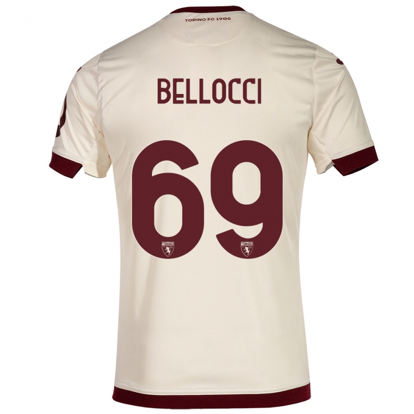 Damen Andrea Bellocci #69 Sekt Auswärtstrikot Trikot 2023/24 T-Shirt Belgien
