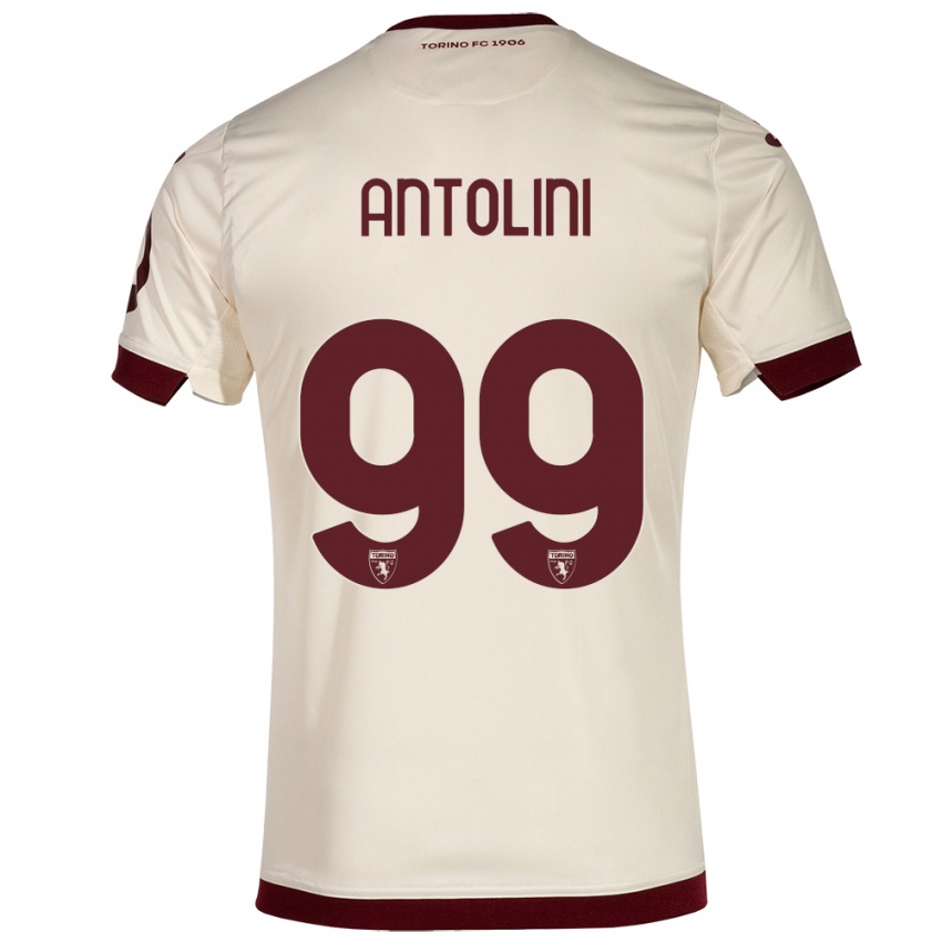Damen Jacopo Antolini #99 Sekt Auswärtstrikot Trikot 2023/24 T-Shirt Belgien