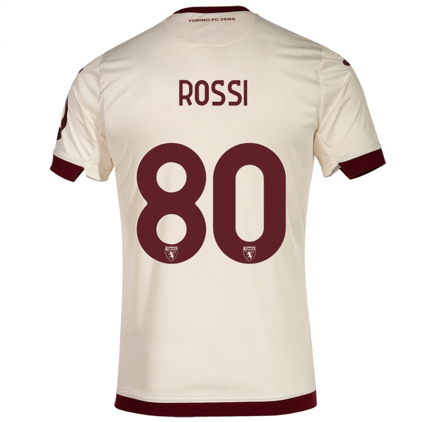 Damen Simone Rossi #80 Sekt Auswärtstrikot Trikot 2023/24 T-Shirt Belgien