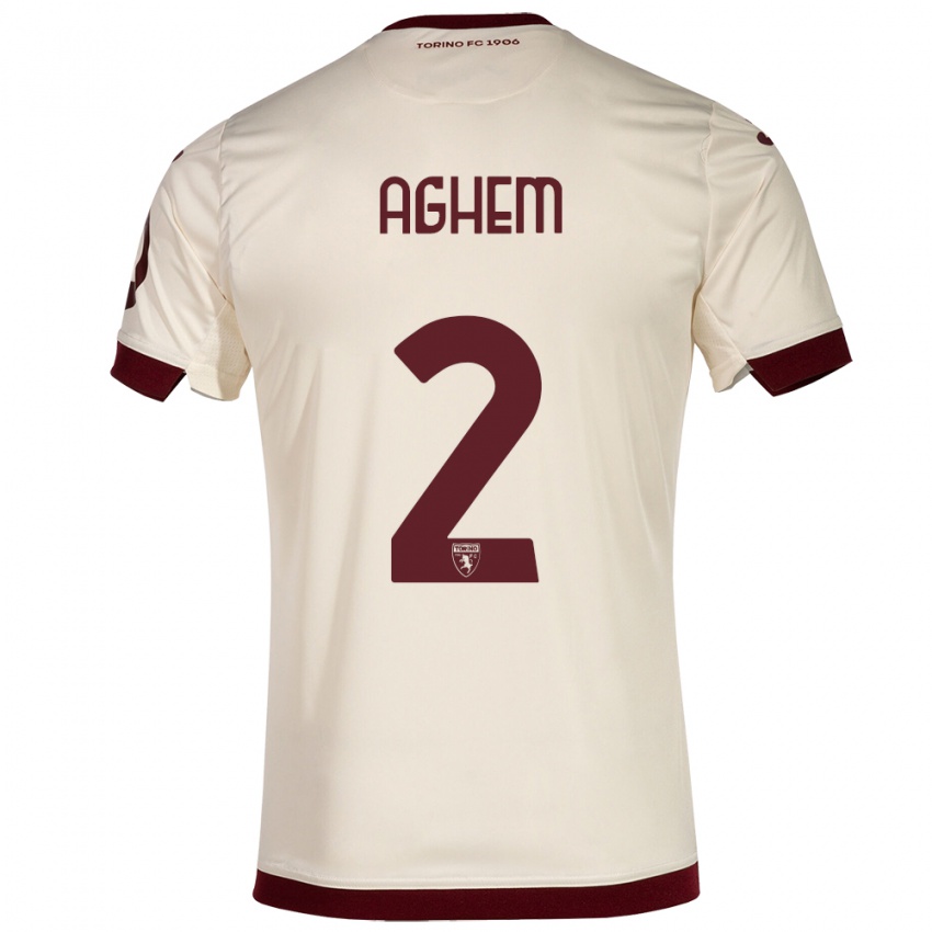 Damen Brigitta Aghem #2 Sekt Auswärtstrikot Trikot 2023/24 T-Shirt Belgien