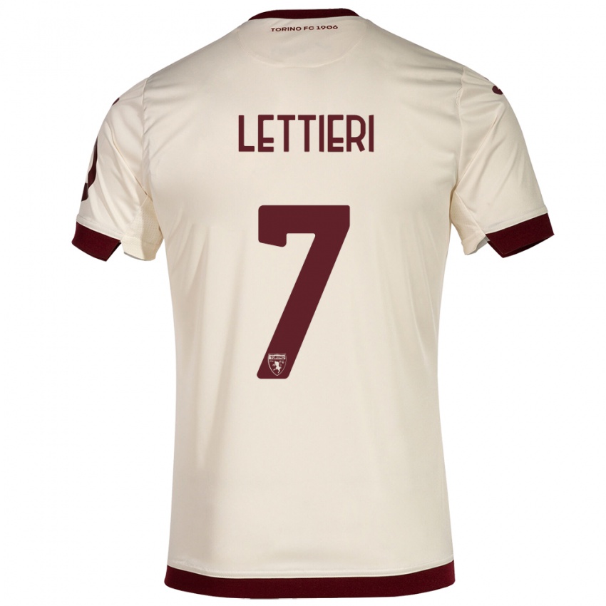 Dames Jessica Lettieri #7 Champagne Uitshirt Uittenue 2023/24 T-Shirt België