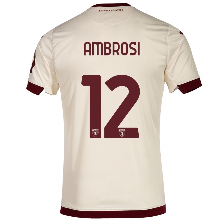 Damen Martina Ambrosi #12 Sekt Auswärtstrikot Trikot 2023/24 T-Shirt Belgien