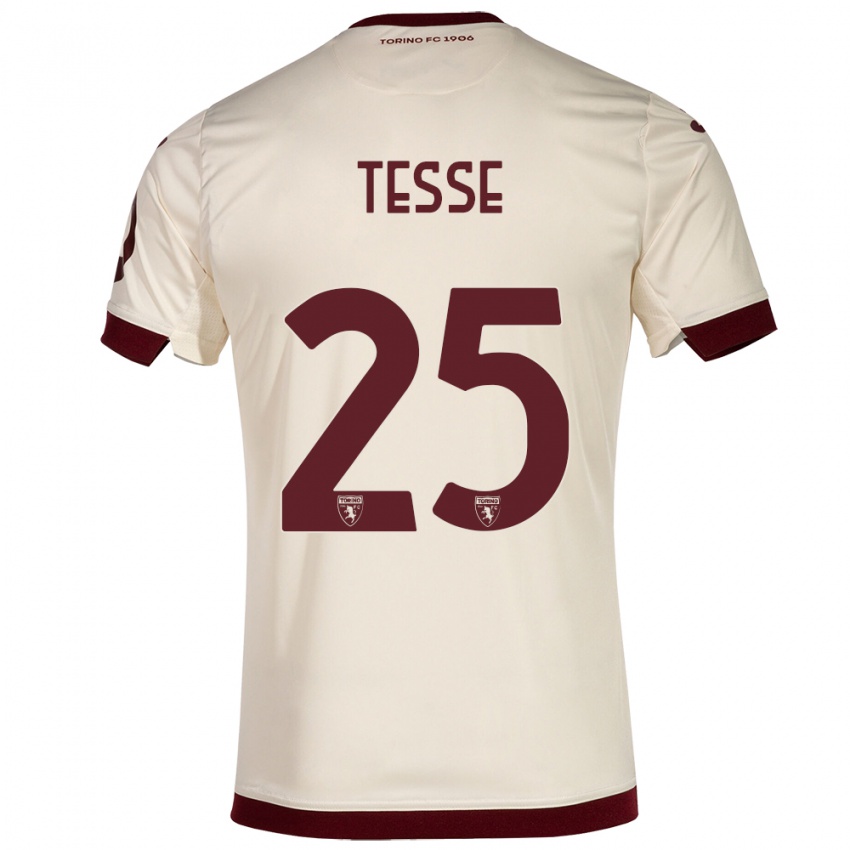 Damen Manuela Tesse #25 Sekt Auswärtstrikot Trikot 2023/24 T-Shirt Belgien