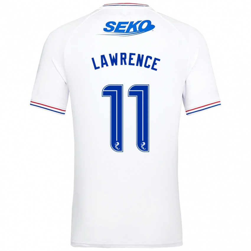 Dames Tom Lawrence #11 Wit Uitshirt Uittenue 2023/24 T-Shirt België