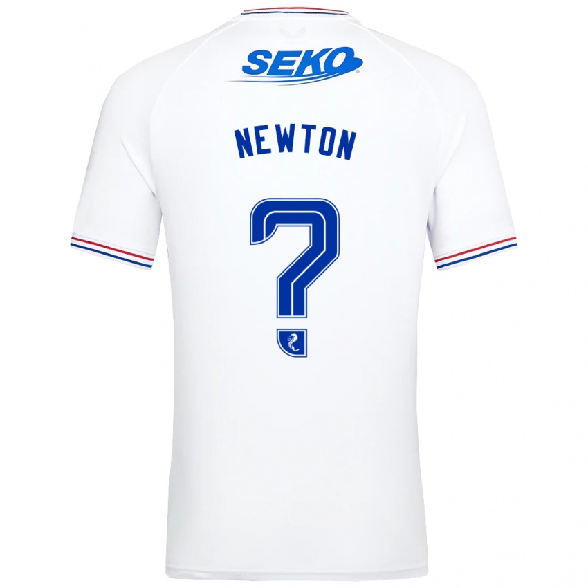 Dames Jamie Newton #0 Wit Uitshirt Uittenue 2023/24 T-Shirt België