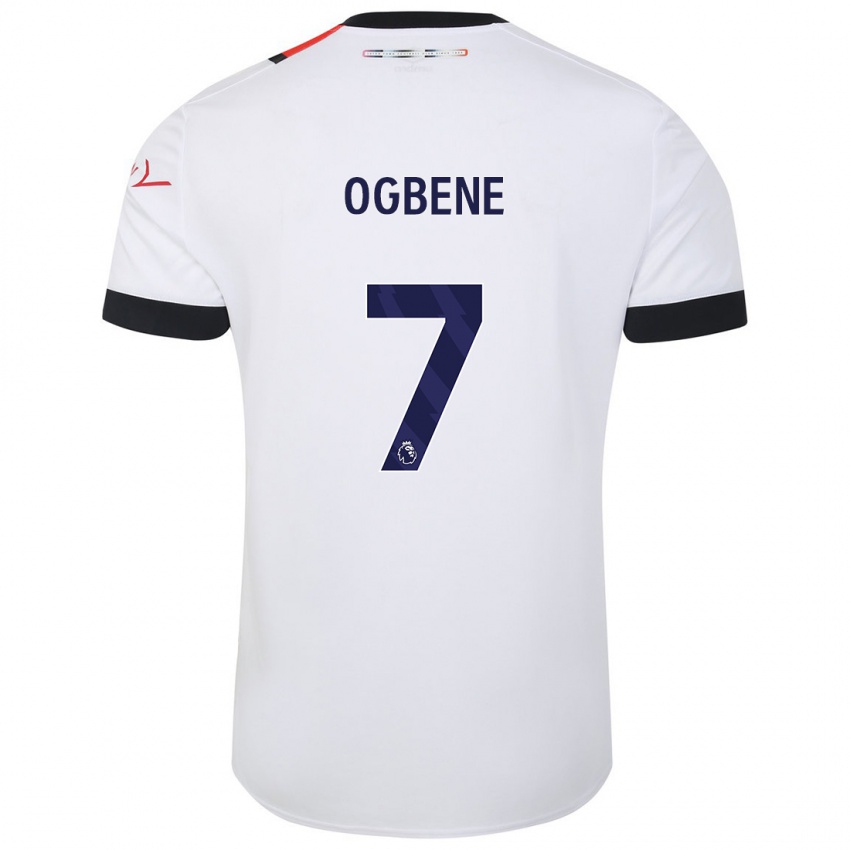Dames Chiedozie Ogbene #7 Wit Uitshirt Uittenue 2023/24 T-Shirt België