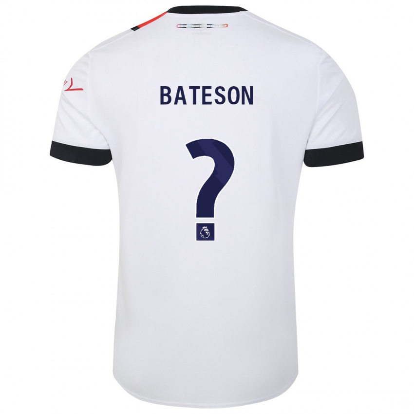 Dames Jack Bateson #0 Wit Uitshirt Uittenue 2023/24 T-Shirt België