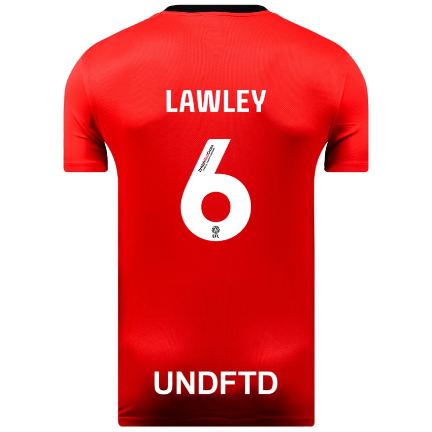 Dames Gemma Lawley #6 Rood Uitshirt Uittenue 2023/24 T-Shirt België