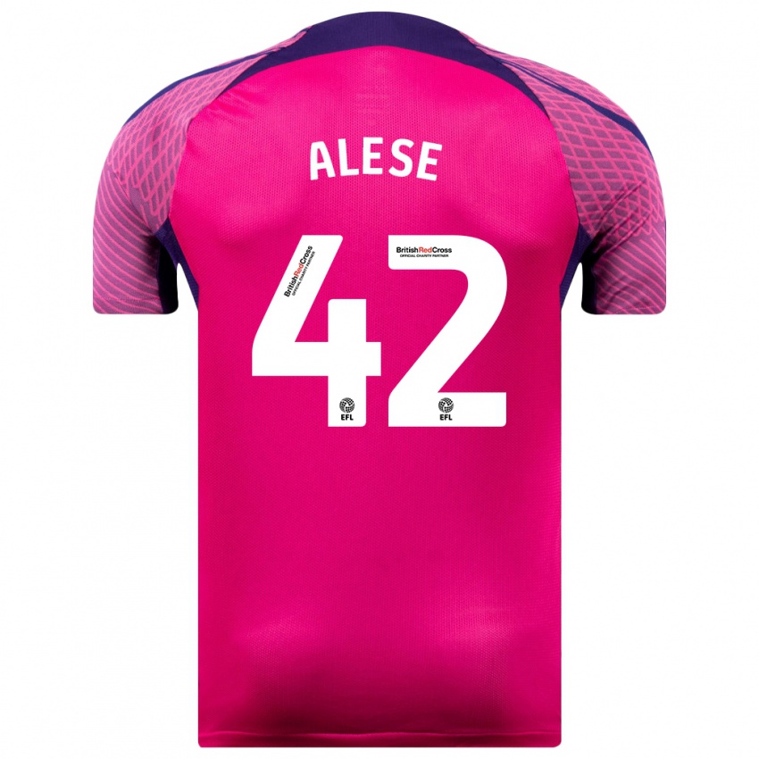 Dames Aji Alese #42 Paars Uitshirt Uittenue 2023/24 T-Shirt België