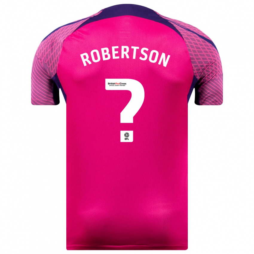 Dames Josh Robertson #0 Paars Uitshirt Uittenue 2023/24 T-Shirt België