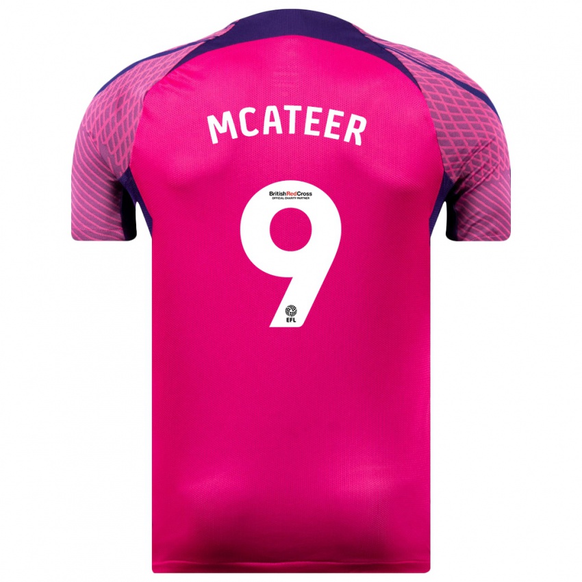 Dames Mary Mcateer #9 Paars Uitshirt Uittenue 2023/24 T-Shirt België