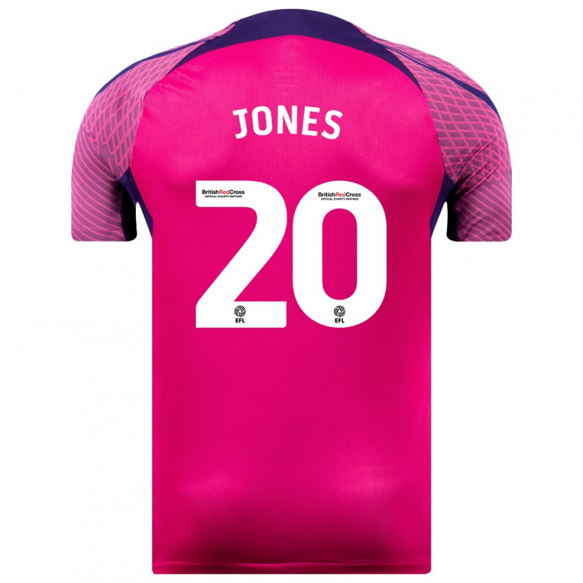 Dames Ellen Jones #20 Paars Uitshirt Uittenue 2023/24 T-Shirt België