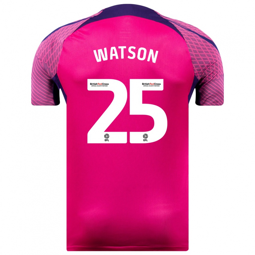 Dames Katy Watson #25 Paars Uitshirt Uittenue 2023/24 T-Shirt België