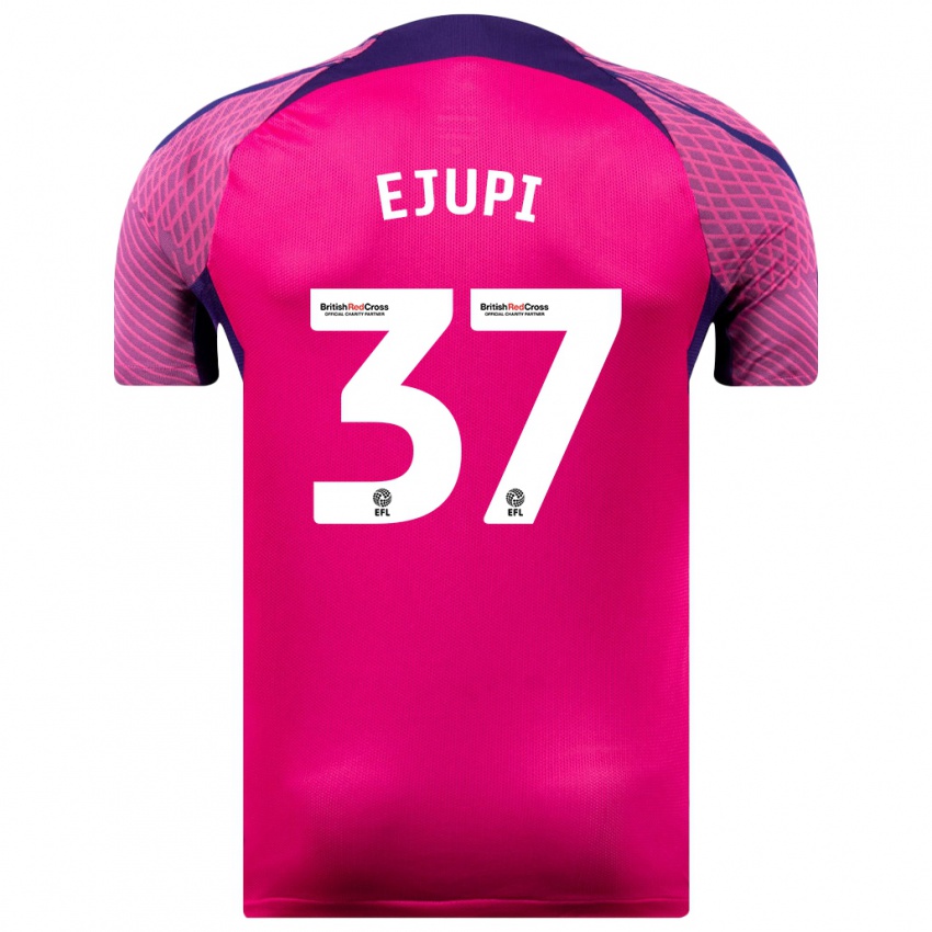 Dames Elizabeta Ejupi #37 Paars Uitshirt Uittenue 2023/24 T-Shirt België