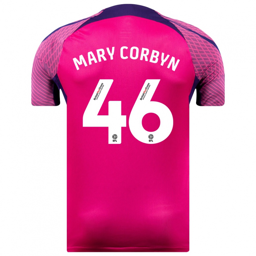 Dames Mary Corbyn #46 Paars Uitshirt Uittenue 2023/24 T-Shirt België