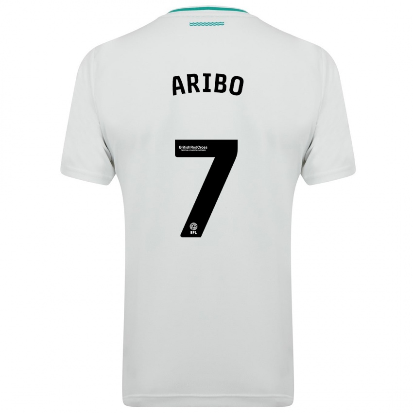 Dames Joe Aribo #7 Wit Uitshirt Uittenue 2023/24 T-Shirt België