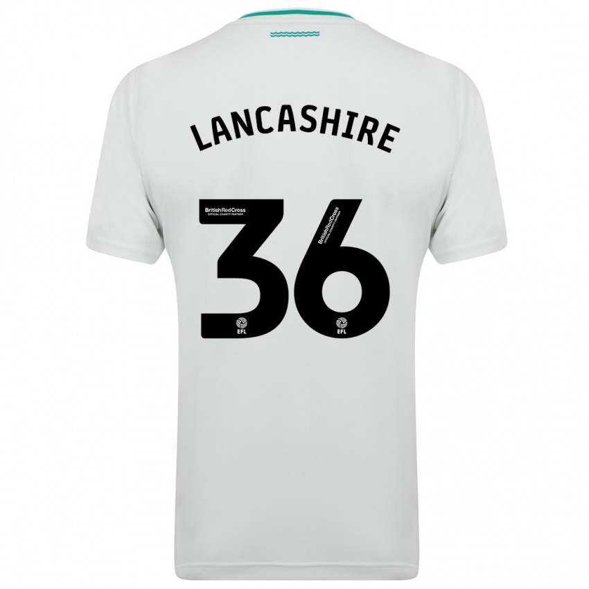 Dames Olly Lancashire #36 Wit Uitshirt Uittenue 2023/24 T-Shirt België