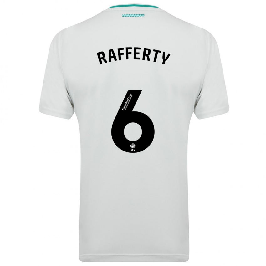 Dames Laura Rafferty #6 Wit Uitshirt Uittenue 2023/24 T-Shirt België