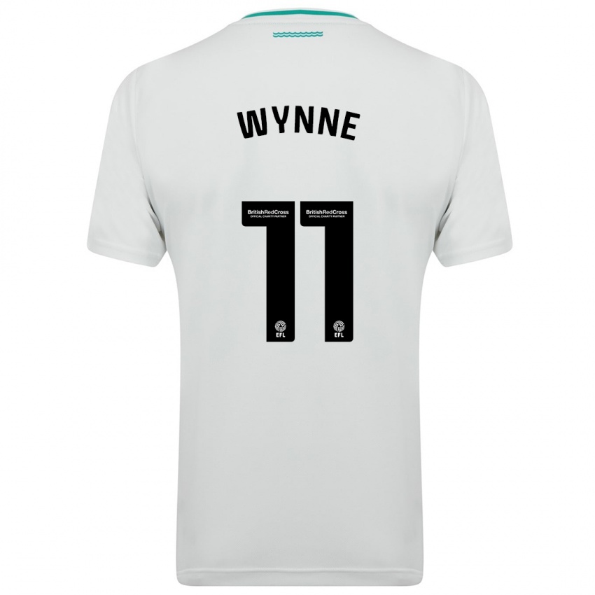 Dames Megan Wynne #11 Wit Uitshirt Uittenue 2023/24 T-Shirt België