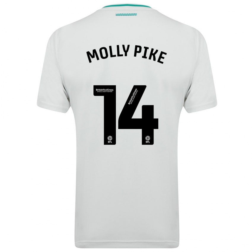 Dames Molly Pike #14 Wit Uitshirt Uittenue 2023/24 T-Shirt België