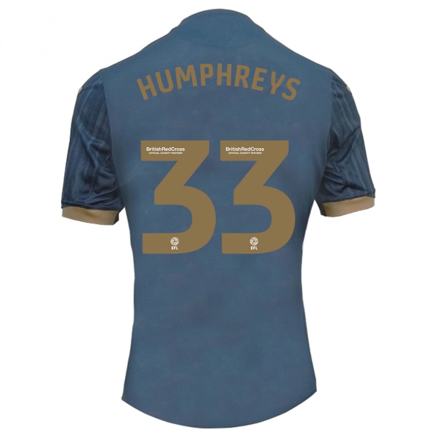 Dames Bashir Humphreys #33 Donkerblauw Uitshirt Uittenue 2023/24 T-Shirt België