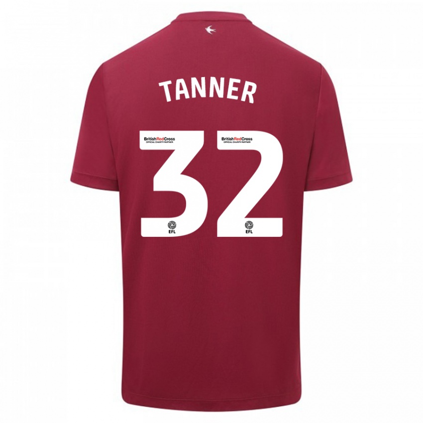 Dames Ollie Tanner #32 Rood Uitshirt Uittenue 2023/24 T-Shirt België