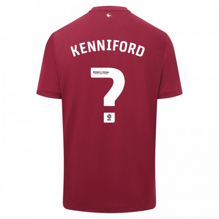 Dames Kyle Kenniford #0 Rood Uitshirt Uittenue 2023/24 T-Shirt België