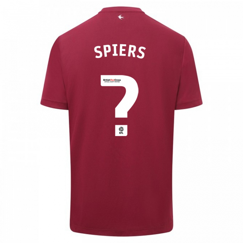 Dames Will Spiers #0 Rood Uitshirt Uittenue 2023/24 T-Shirt België