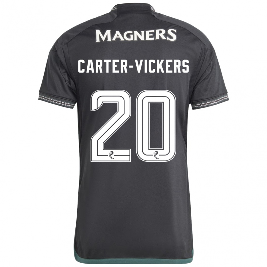 Dames Cameron Carter-Vickers #20 Zwart Uitshirt Uittenue 2023/24 T-Shirt België