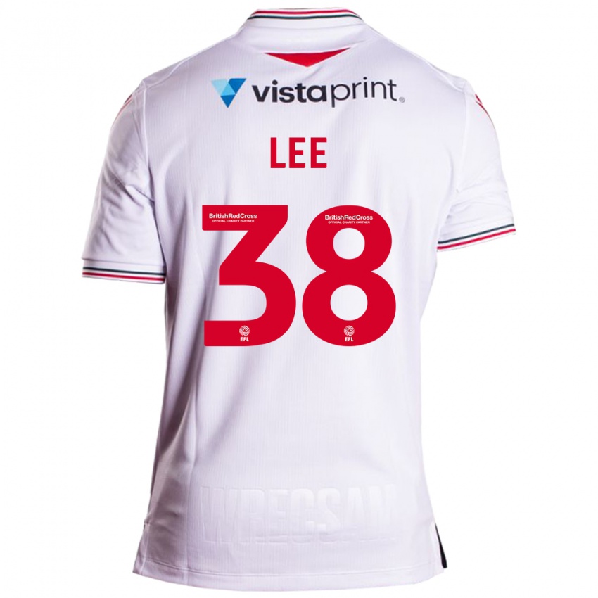 Dames Elliot Lee #38 Wit Uitshirt Uittenue 2023/24 T-Shirt België