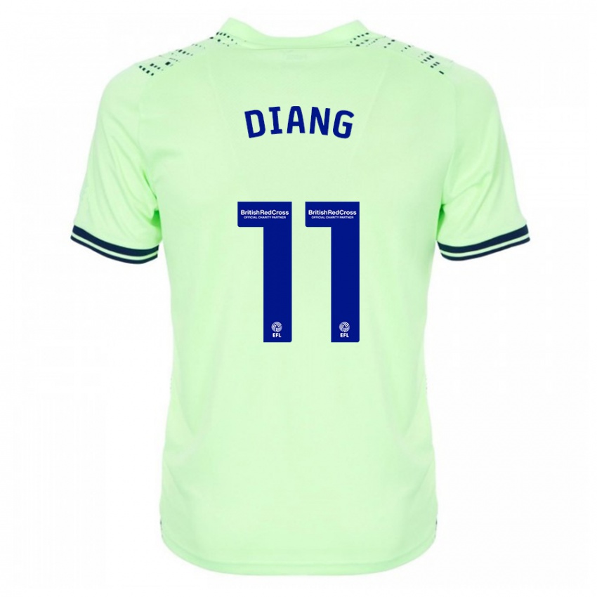 Dames Grady Diangana #11 Marine Uitshirt Uittenue 2023/24 T-Shirt België