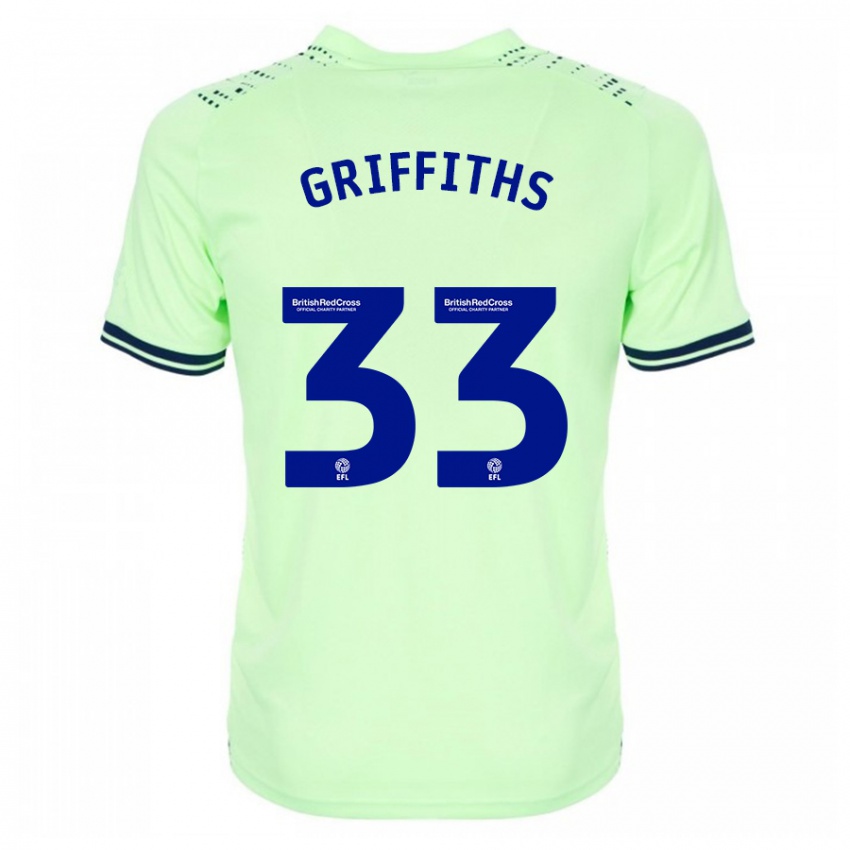 Damen Josh Griffiths #33 Marine Auswärtstrikot Trikot 2023/24 T-Shirt Belgien