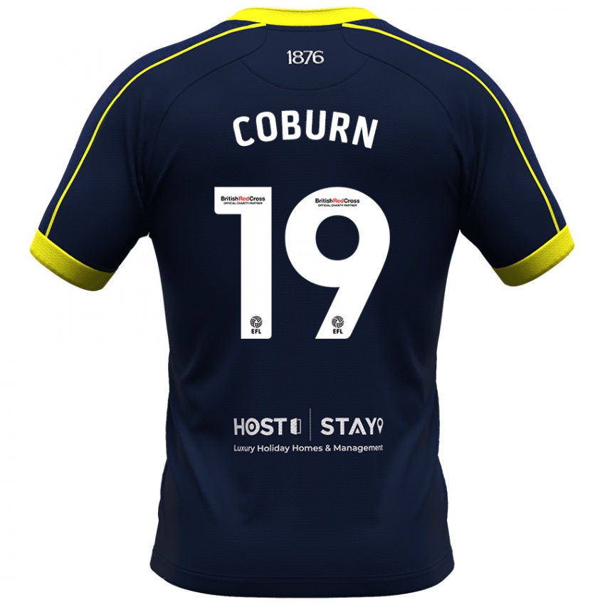 Damen Josh Coburn #19 Marine Auswärtstrikot Trikot 2023/24 T-Shirt Belgien