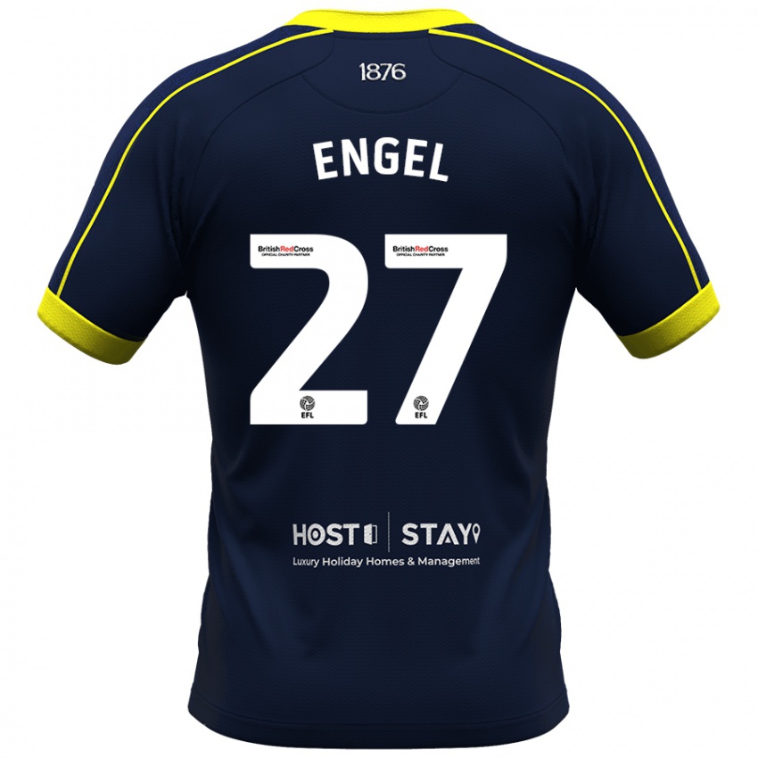 Damen Lukas Engel #27 Marine Auswärtstrikot Trikot 2023/24 T-Shirt Belgien