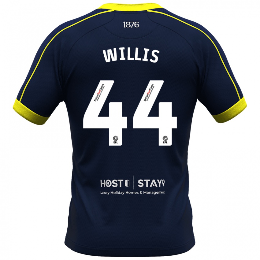 Damen Pharrell Willis #44 Marine Auswärtstrikot Trikot 2023/24 T-Shirt Belgien