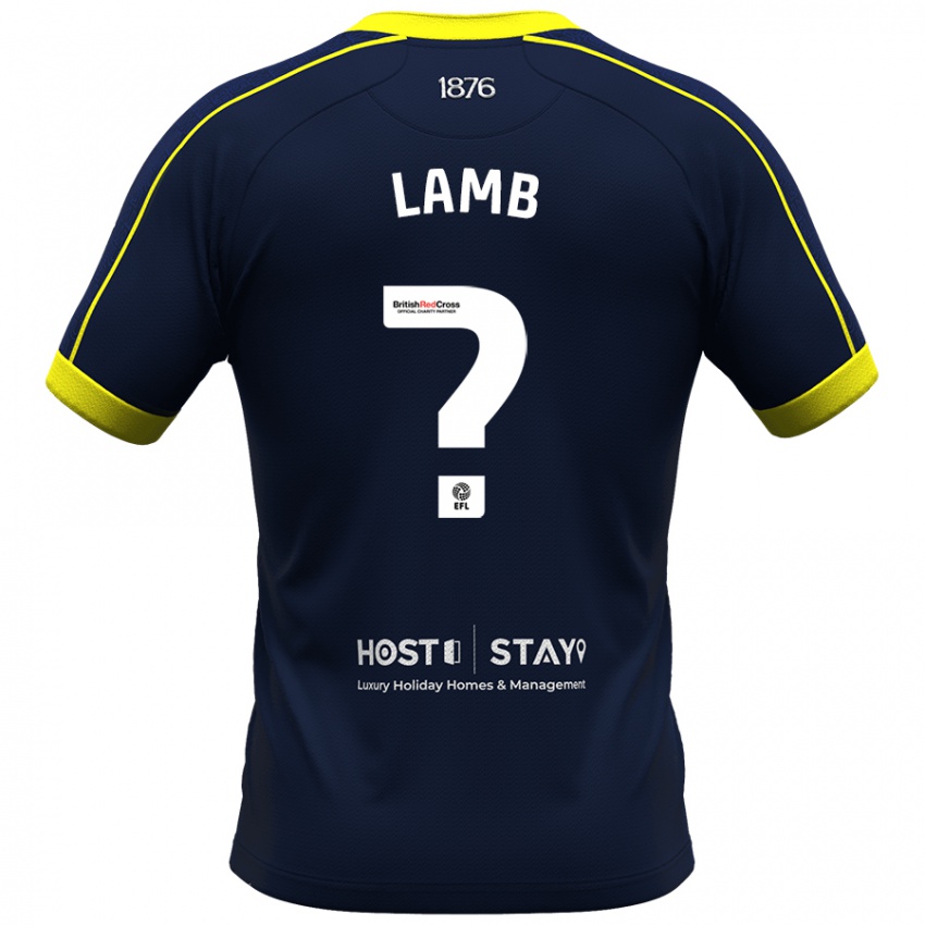 Damen Oliver Lamb #0 Marine Auswärtstrikot Trikot 2023/24 T-Shirt Belgien
