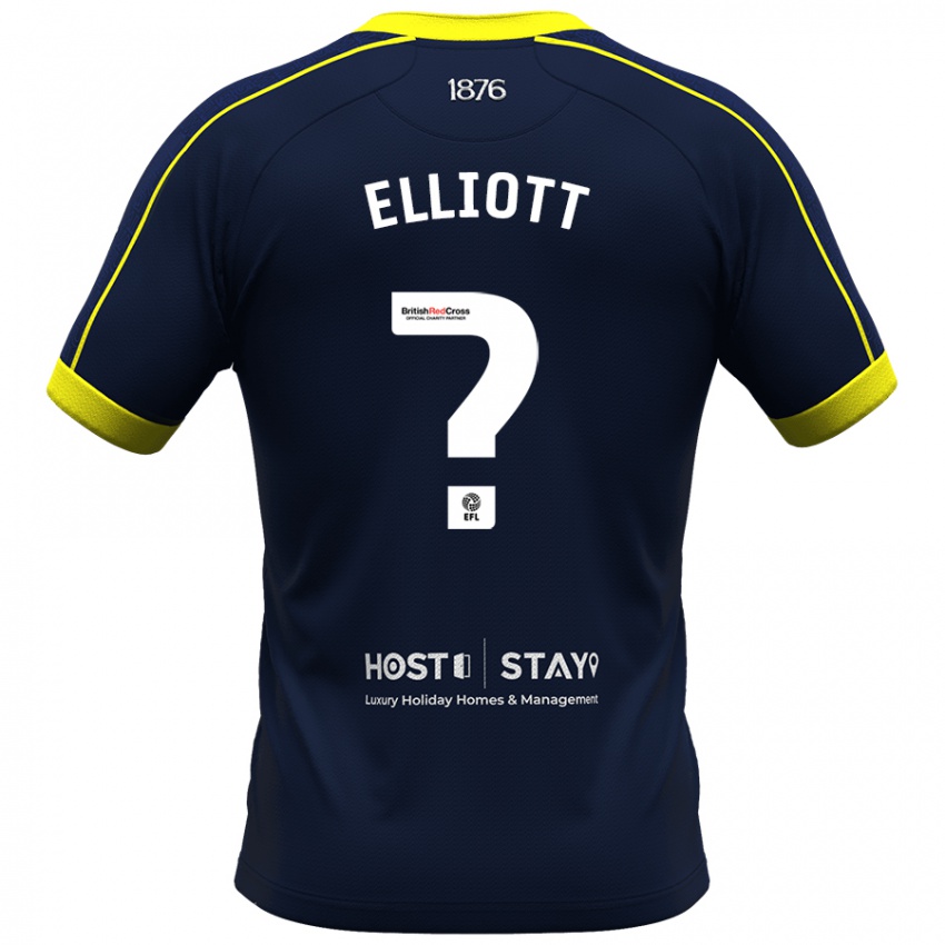 Damen Felix Elliott #0 Marine Auswärtstrikot Trikot 2023/24 T-Shirt Belgien