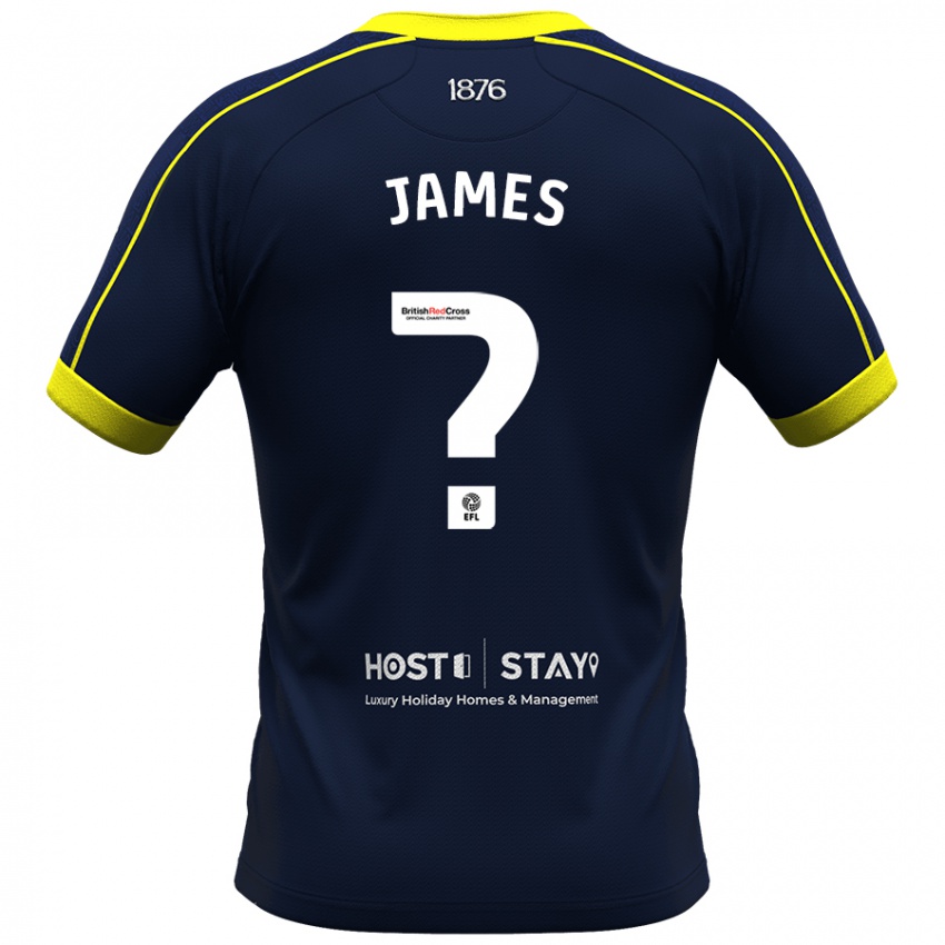 Dames Daniel James #0 Marine Uitshirt Uittenue 2023/24 T-Shirt België