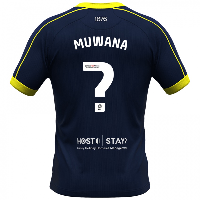 Dames Noah Muwana #0 Marine Uitshirt Uittenue 2023/24 T-Shirt België