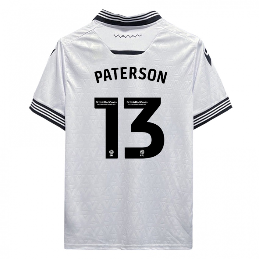 Dames Callum Paterson #13 Wit Uitshirt Uittenue 2023/24 T-Shirt België