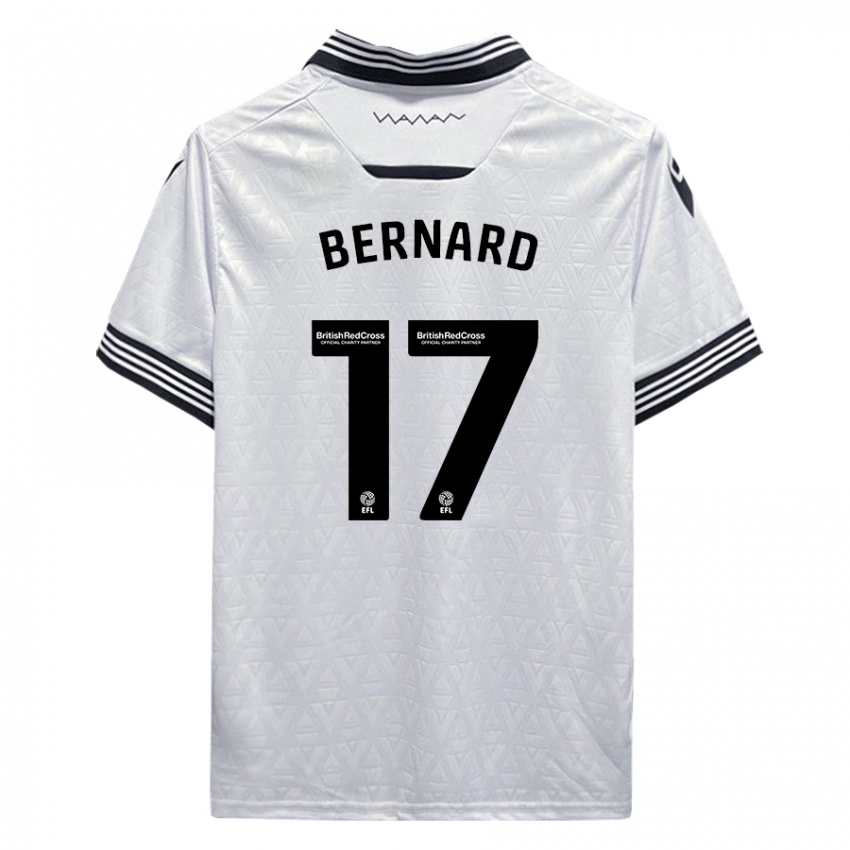 Dames Di'shon Bernard #17 Wit Uitshirt Uittenue 2023/24 T-Shirt België