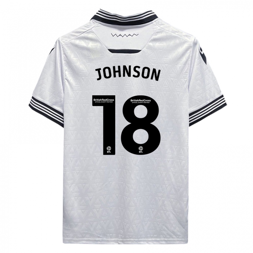 Dames Marvin Johnson #18 Wit Uitshirt Uittenue 2023/24 T-Shirt België
