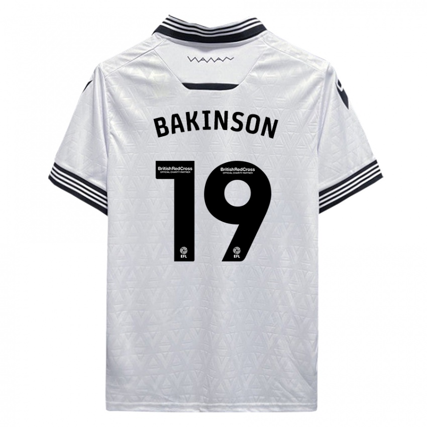 Dames Tyreeq Bakinson #19 Wit Uitshirt Uittenue 2023/24 T-Shirt België