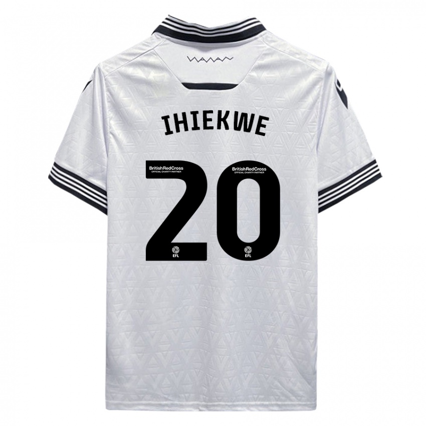Dames Michael Ihiekwe #20 Wit Uitshirt Uittenue 2023/24 T-Shirt België