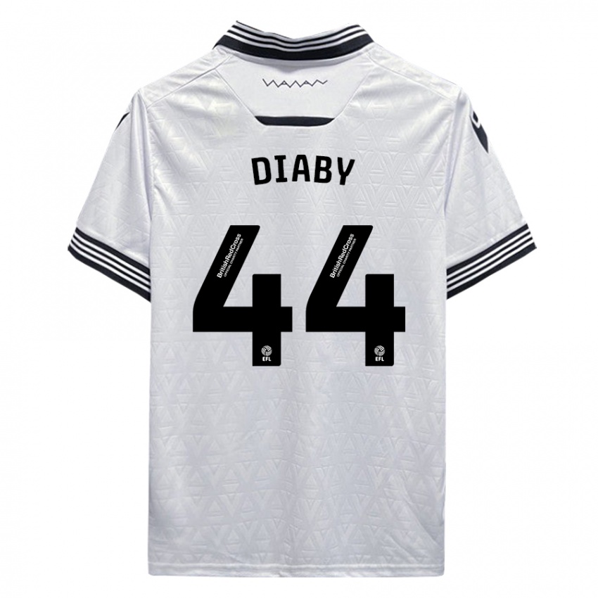 Dames Momo Diaby #44 Wit Uitshirt Uittenue 2023/24 T-Shirt België
