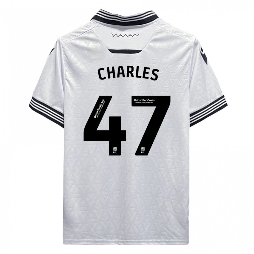 Dames Pierce Charles #47 Wit Uitshirt Uittenue 2023/24 T-Shirt België