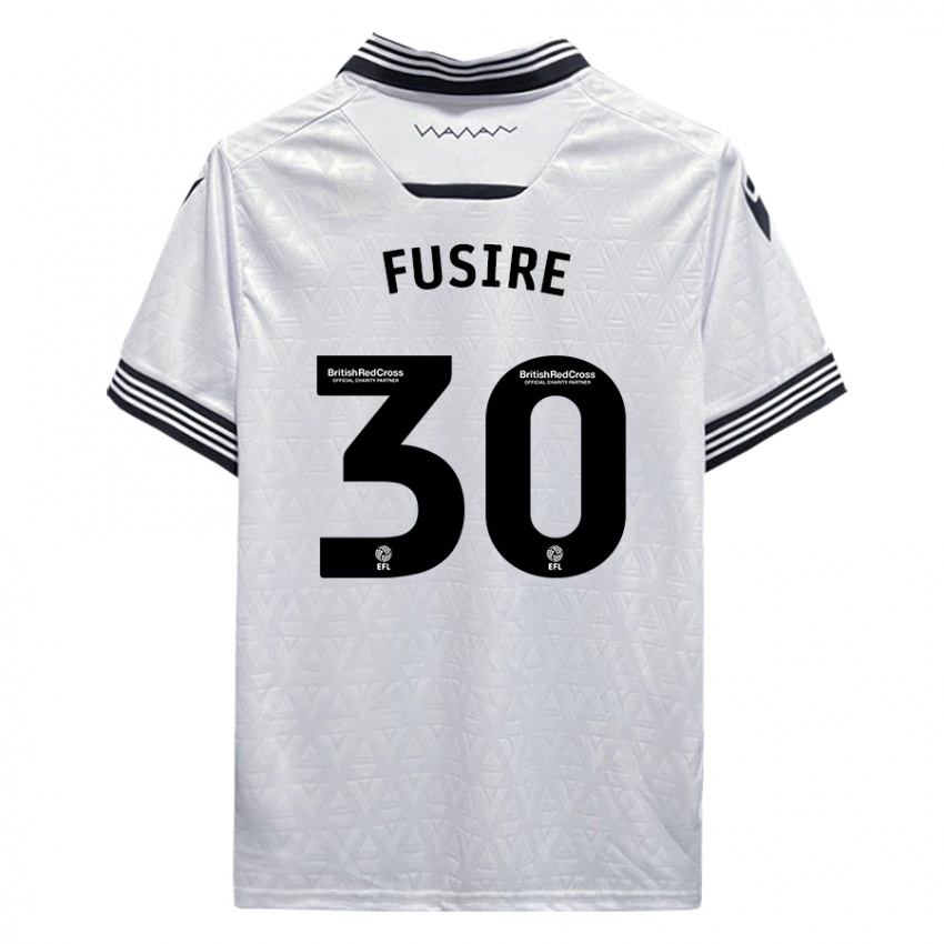 Dames Sean Fusire #30 Wit Uitshirt Uittenue 2023/24 T-Shirt België